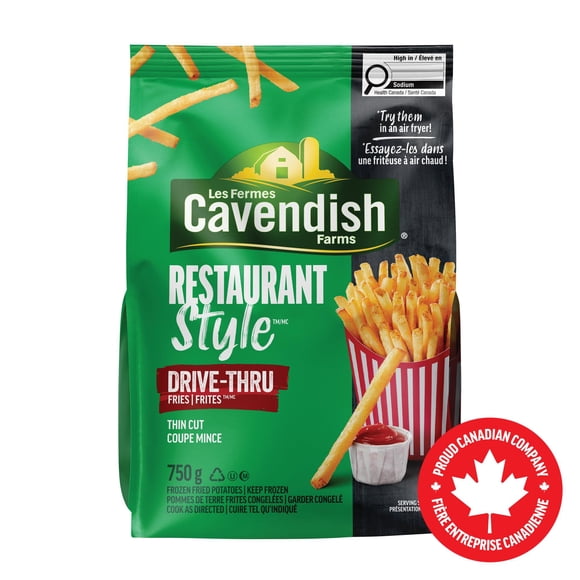 Cavendish Farms Restaurant Style Drive Thru Fries | Made in Canada | Proud Canadian Company, 750 g