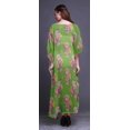 thumbnail image 4 of Bimba Robe Longue Caftan Maxi à Fleurs, Sortie de Plage, Maillot de Bain, Couvre-Maillot, Kaftan pour Femmes-P-L, 4 of 5