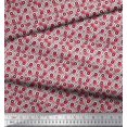 thumbnail image 2 of Soimoi Polyester Crepe Fabric Flower Watercolor Print Fabric by The Yard 52 Inch Wide, 2 of 3