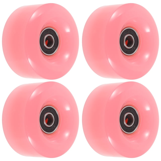MIANGASTORE 4 Pcs Roues à Roulettes à Double Rangée Accessoires pour Patins à Roulettes Roues d'Extérieur pour Patins à Roulettes