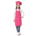 thumbnail image 1 of TOPTIE Kids Apron and Chef Hat Set, Adjustable Cotton Child Cooking Kitchen Apron, S-XXL-Hot Pink-XL, 1 of 8