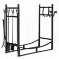 thumbnail image 1 of Patiojoy 30" Firewood Rack with Tool Set 30" Fireplace Log Holder for Indoor&Outdoor Wood Stacker Lumbar Storage Organizer, 1 of 8