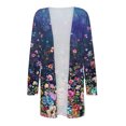 thumbnail image 4 of Cardigan Court Mode pour Femmes, Décontracté, avec Poches, Manches Longues, Cardigan Imprimé de Couverture, Hauts en Liquidation, 4 of 4