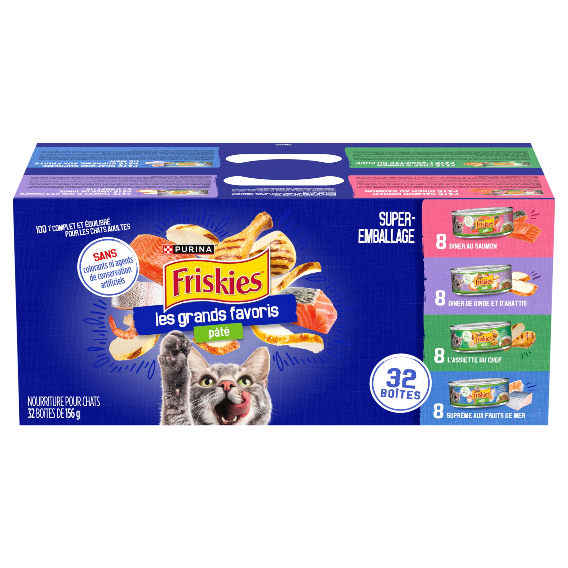 Friskies Pâté Les grands favoris Super-Emballage Nourriture humide pour Chats