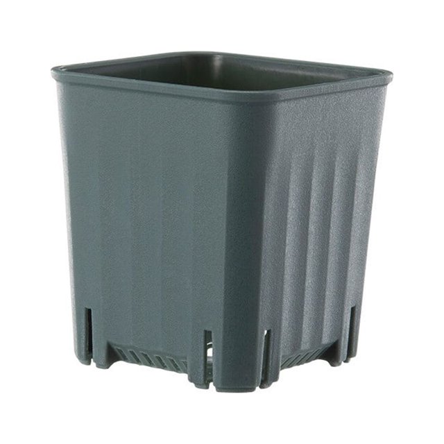 Xingzhi Flowerpot Nursery Pot Plant Pots Planter Plastic Space Saving Square Shatterproof Stackable Garden Office Window Accessory Gray Green