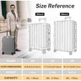 thumbnail image 2 of Valise Enregistrée Cadre en Aluminium avec Roues PC ABS Coque Rigide Sans Fermeture Éclair avec Serrure TSA 28 Pouces Gris, 2 of 9