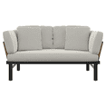 thumbnail image 4 of HOMETRENDS Sienna Adjustable Steel Outdoor Daybed with Cushions, White, 4 of 11