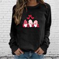 thumbnail image 1 of Meichang Chandails en Molleton à Col Rond pour Femmes, Chandails en Molleton de la Saint-Valentin, Hauts de Vacances, Chandails en Molleton Graphiques Cœur d'Amour, Manches Longues, Cadeaux de la Saint-Valentin, 1 of 4