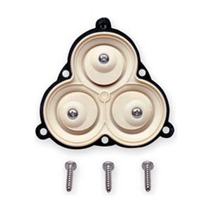 SHURflo 94-238-03 Fresh Water Pump Drive Assembly, a multicolour replacement part designed for SHURflo fresh water pumps, including models 2088-422-144, 2088-422-444, 2088-492-144, and 2088-492-444. The image shows a triangular drive assembly with three circular components and accompanying screws.