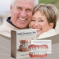 thumbnail image 2 of Advanced Full Set of Dentures, Silicone Reline Denture HOT Soft Set, 2 of 8