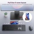 thumbnail image 4 of Lenovo 700 Modern Wireless Keyboard & Mouse Combo, 2.4 GHz Dongle & Dual Bluetooth Connection, AES-128 Encryption, 36 Month Battery Life, Quiet Mouse, 4 of 7