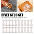 thumbnail image 3 of 100 Sets Chicago Screws Leather Assorted Kit, Stainless Steel Rivets Fasteners, Rivets and Screws Set for Leather Crafts, Clothing, and More, 3 of 7