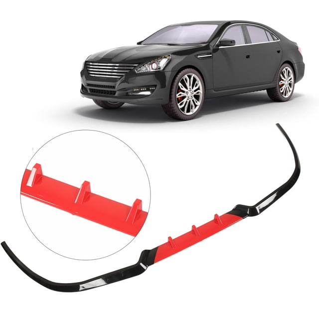 Front Bumper Splitter, 3PCS Front Bumper Splitter Delicate Corners Bumper Lip Spoiler Universal for A3 A4 A6