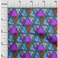 thumbnail image 2 of oneOone Tissu Polyester Spandex Violet Texture Géométrique Tropicale Tissu pour Robe Tissu Imprimé au Mètre 56 Pouces de Large, 2 of 4
