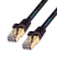 thumbnail image 2 of SatelliteSale RJ45 Cat-7 Network Ethernet SSTP Internet Cable Universal Wire Black Cord 3 feet, 2 of 6