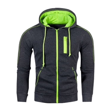 Pisexur Men's Lightweight Cardigan Hooded Plaid Coats Full Zip Knitted Cardigan Sweater Cable Knit Hoodies Jacket Pullover with Pocket Zipper Drawstring Coat
