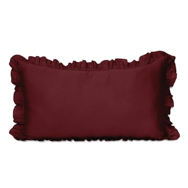 Vargottam Taie d'Oreiller à Volants Très Grand 36x20 Taies d'Oreiller à Volants en Coton Shabby Chic Déco de Ferme Taie d'Oreiller
