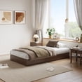 thumbnail image 5 of Modern Floor-Standing Platform Bed Frame, Wooden Bed Frame Without Headboard, Solid Wood Slat Foundation, No Box Spring Needed, Easy Assembly, for Bedroom, Dorm, Small Spaces, 5 of 5