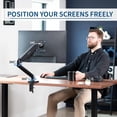 thumbnail image 4 of Dual Monitor up to es and lbs per Screen Pneumatic Arm Desk Mount Articulating Counterbalance VESA Stand Classic STANDVO, 4 of 9