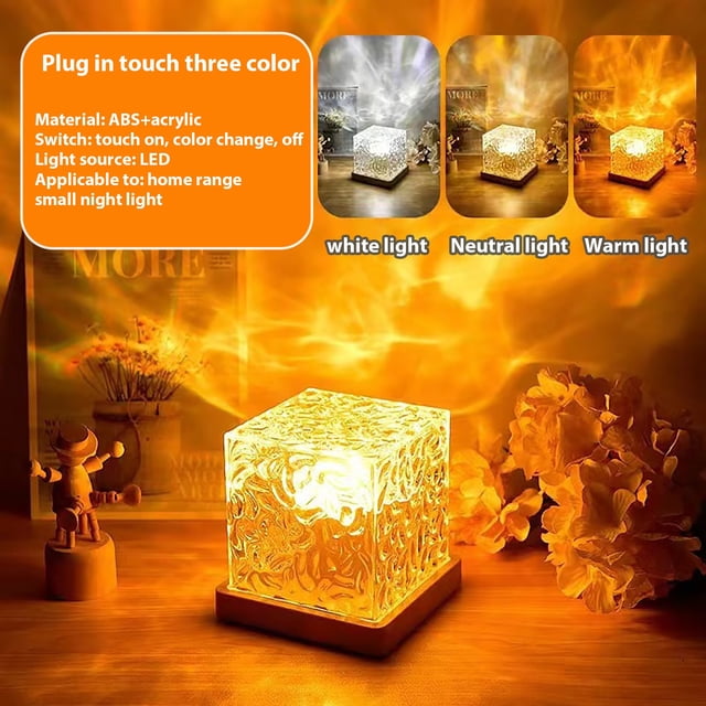 Meitianfacai Decorative Wave Lamp Small Night Lamp Girl Gift Bedside Bedroom Trends Table Lamp