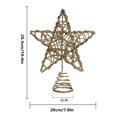thumbnail image 3 of BKER Sparkly Mini Hollow Christmas Tree Top Star Christmas Tree Decoration Or Indoor Party, 3 of 4