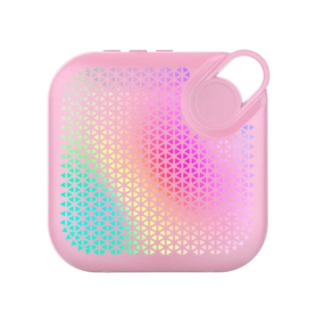 Langgg Bluetooth Speaker For Sound And Colorful Lighting Effects 3D Sound pink