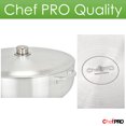thumbnail image 2 of Chef Pro Commercial Grade Aluminum Caldero Stock Pot, 7.4 Quarts, Silver, with Lid, 2 of 6