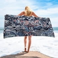 thumbnail image 1 of tumgatte Microfiber Beach Towel Super Lightweight Colorful Bath Towel Sandproof Beach Blanket Multi-Purpose Towel For Travel Swimming Pool 30x60 Inch Up to 60% off, 1 of 7