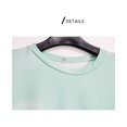 thumbnail image 3 of Femmes T-Shirt Cravate Teinté Causal Top Manches Courtes Cravate Teinté T-Shirt Col Rond Chemisier, Rose, L, 3 of 9