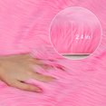 thumbnail image 4 of Unique Bargains Soft Faux Sheepskin Fur Solid Plush Area Rug Carpet Pad for Bedroom Floor Mats Rectangle, 4 of 7