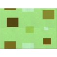 thumbnail image 1 of Ahgly Company Tapis Rectangulaire Lavable en Machine Intérieur Vert Transitionnel, 2 Pieds x 5 Pieds, 1 of 7