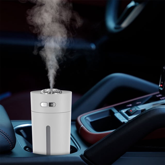 XZNGL USB Car Humidifier Colorful Cup Design Portable Desktop Mini Humidifier for Home Office Travel with 280 mL Water Tank and Night Light