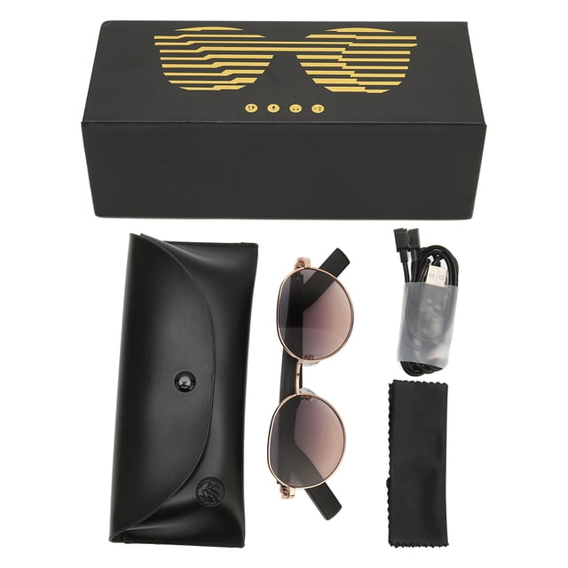 Audio Smart Sunglasses, Polarized Lenses Smart Glasses Comfortable Wearing UV Blocking For Meeting