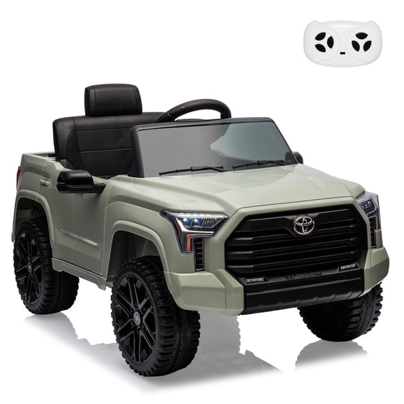 Garvee 12V 7AH Kids Ride on Car Toy Officially Licensed Toyota Tacoma Battery Powered Electric Car Truck with Remote Control with Spring Suspension, EVA Tires, USB, Music, LED Lights,Gift for Kids