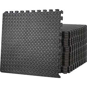 Oteymart Puzzle Exercise Mat Extra Thick 3/4 Inches Exercise Floor Gymnastics Mat Fitness Equipment Mat with EVA Foam Interlocking Tiles for Home Protective Flooring Cushion(24 Pieces, 96 Square feet)