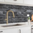 thumbnail image 2 of StyloVue 100 Pieces Peel and Stick Backsplash for Kitchen, 3" x 6" PVC Subway Tile 2025 Upgraded Gray-Gold Stone Backsplash Stick on Tile Elevate Kitchen Fireplace RV, 2 of 8
