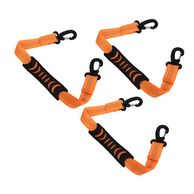 Sangle Porte-Bottes de Planche à Neige, Portable Légère 3 Pcs Laisse de Patins à Roulettes Coutures Fines pour Extérieur Noir, Rouge, Bleu, Orange