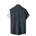 thumbnail image 4 of Xdzjlr Polo pour Hommes Chemise Décontractée Musique Patchwork Imprimé Manches Courtes Bouton Col Rabattu Blouse Mode T-Shirts pour Hommes TG, 4 of 4