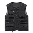thumbnail image 1 of TIMIFIS Mens Mesh Outdoor Work Fishing Travel Photo Cargo Vests Summer Casual Work Multi Pockets Breathable Waistcoat JacketFall s, 1 of 2