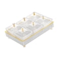 thumbnail image 2 of GUOOL Fruit Plate Removable Serving Dishes Divided Serving Bowls Serving Container for White 6 Grids, 2 of 8