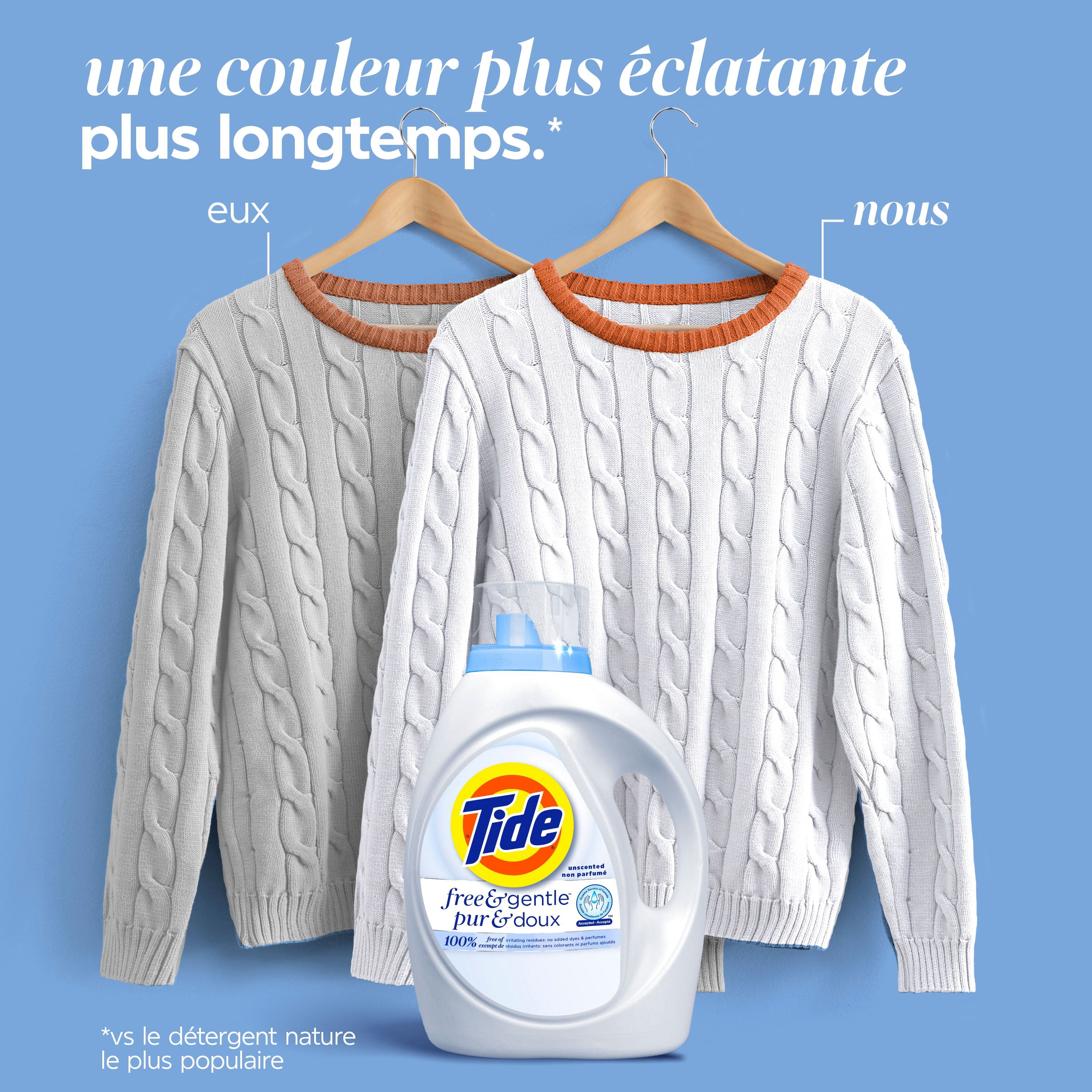 Tide Pur & Doux Détergent à Lessive Liquide, Tide Détergent à Lessive, Détergent à Lessive Propre, 1 Litre, 25 Brassées