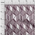 thumbnail image 1 of oneOone Georgette Viscose Fabric Parallelogram & Triangle Geometric Printed Craft Fabric BTY 42 Inch Wide, 1 of 4
