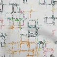 thumbnail image 1 of oneOone Rayon White Fabric Geometric Sewing Material Print Fabric By The Yard 56 Inch Wide-9N, 1 of 5