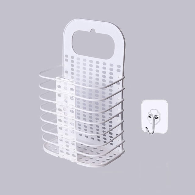 Amdohai Laundry basket foldable small plastic laundry basket,hanging laundry basket tall laundry basket with handle foldable 2 laundry baskets for storage