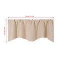 thumbnail image 3 of WIFKLSIIPG Door Curtain Kitchen Shading Window Curtain Solid Color Pocket Fan Shaped Curtain Short Curtain 52 X 18 Inches, 3 of 9