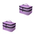 thumbnail image 3 of Thinsony Nail Polish Organizer Bag Sturdy Durable And Designed With In Mind Widely Uesd violet 2Set, 3 of 6
