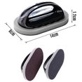 thumbnail image 2 of 2pcs Emery Sponge Kitchen Pot Brush with Handle, Rust Cleaning Tool Sink Pot Dish Scrubber Bathroom Decontamination Cleaning Brush, 2 of 5
