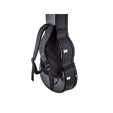 Ortega Guitars Étui Rigide de Luxe pour Sac à Dos avec Sangles et Coussin Lombaire Ergonomique - Portez Votre Étui Rigide comme un Sac de Concert - Noir (OBS-DLX)