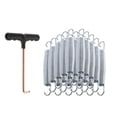 thumbnail image 4 of bedienty 20 Pcs Ressorts de Trampoline Robustes Accessoires de Trampoline Résistants aux Intempéries 10cm Argent 12cm, 4 of 6