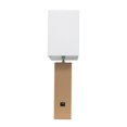 thumbnail image 2 of Elegant Designs Modern Leather Table Lamp with USB and White Fabric Shade, 2 of 7